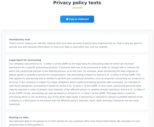 Sample Texts