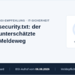 Security: Warum das BSI jetzt eine winzige Textdatei für jede Website empfiehlt