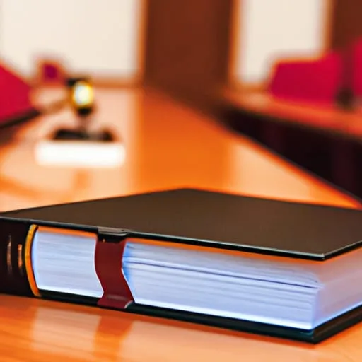 Data protection laws: thick law book on a table in front of a judge’s gavel