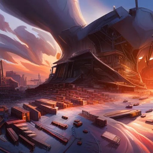 Mullvad Browser vs. Brave: fantasy image of a futuristic cityscape for the Brave browser